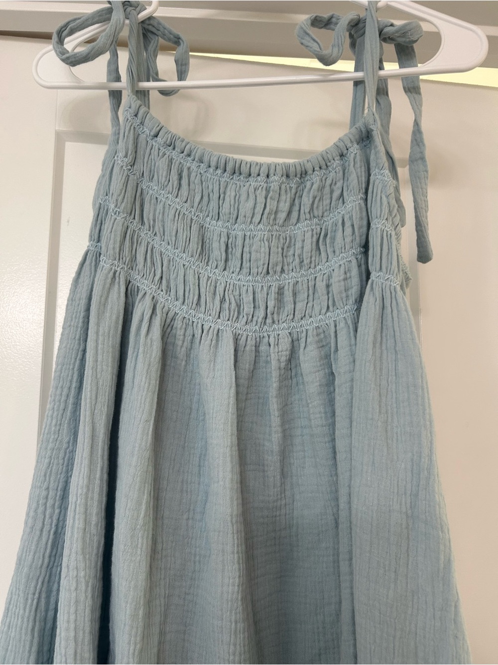 Worth Collective Light Blue Tie-Shoulder Maxi Dress — A. Ren - Picture 4 of 6